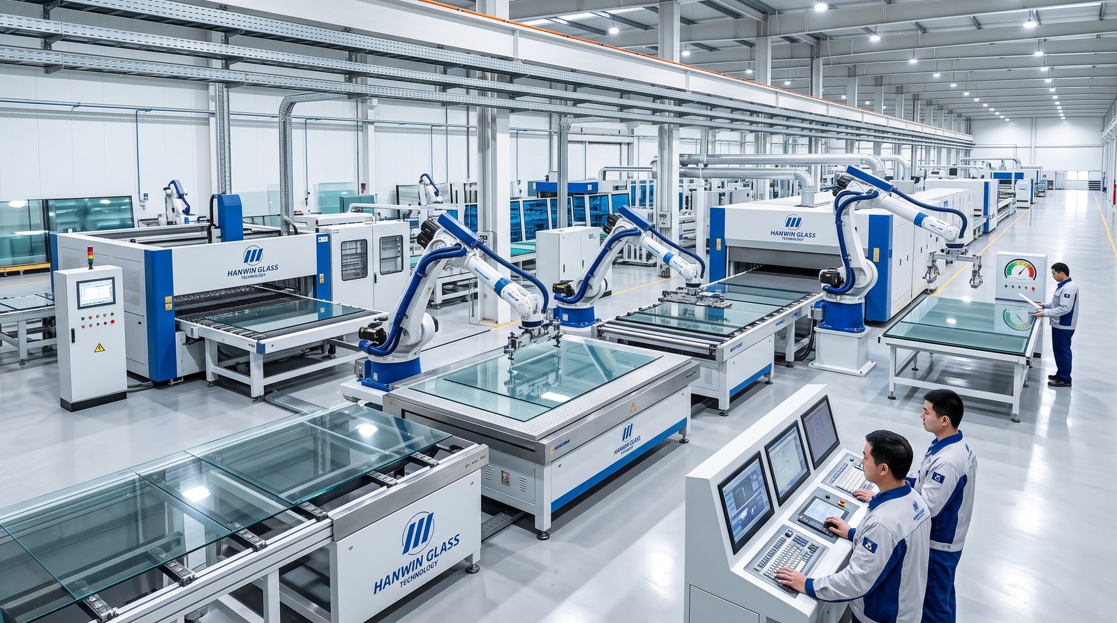 Complete glass production line