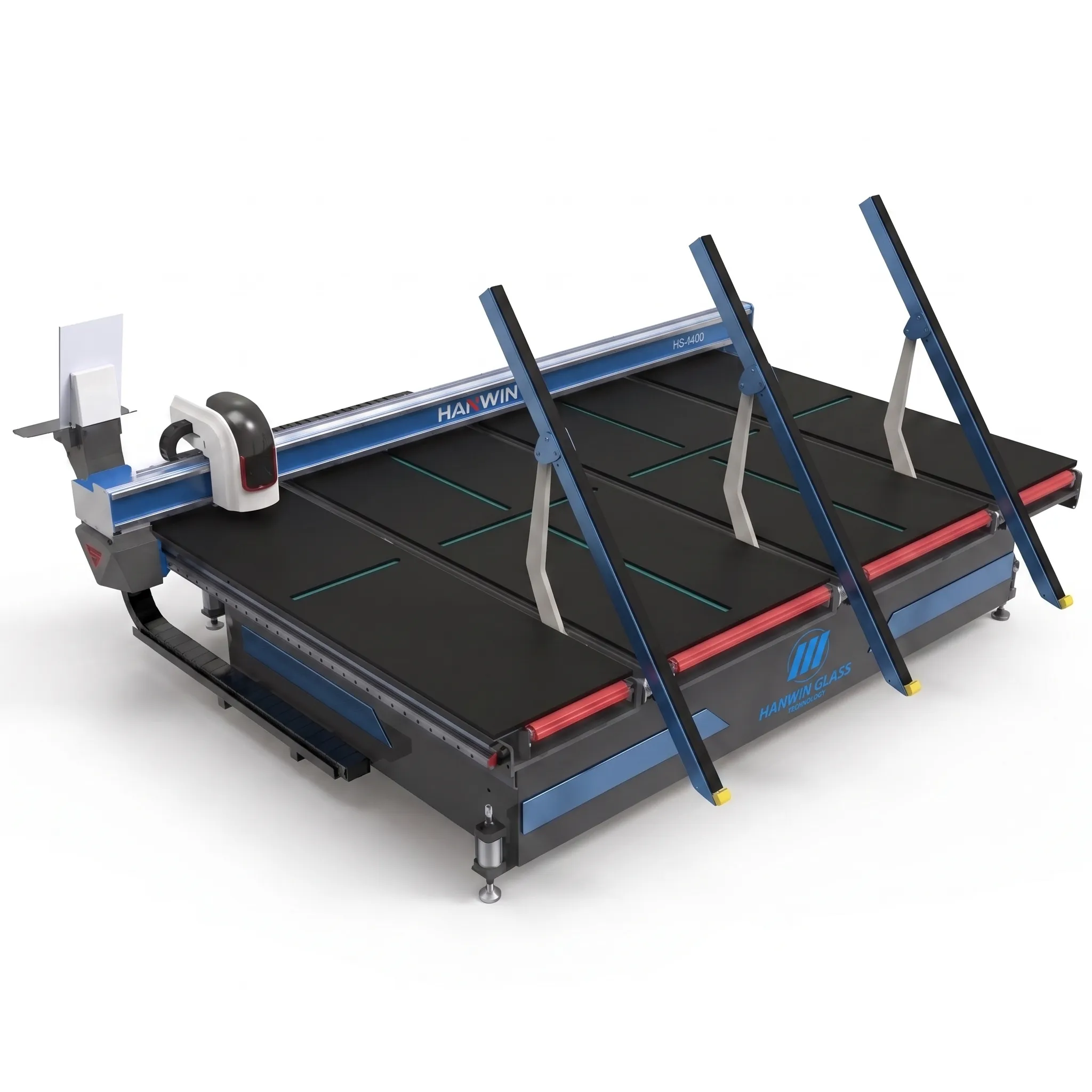 Glass tilting-bar cutting machine